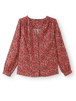 Femme Daxon Blouse fluide encolure V