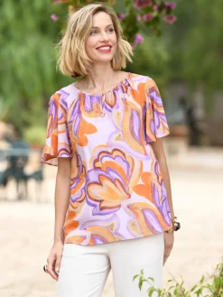 Femme Daxon Blouse manches papillon