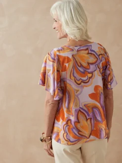 Femme Daxon Blouse manches papillon