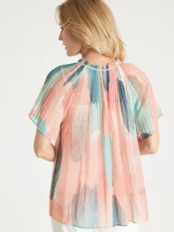 Femme Daxon Blouse vaporeuse manches papillon