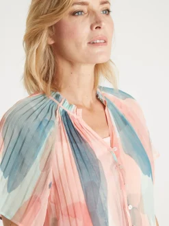 Femme Daxon Blouse vaporeuse manches papillon