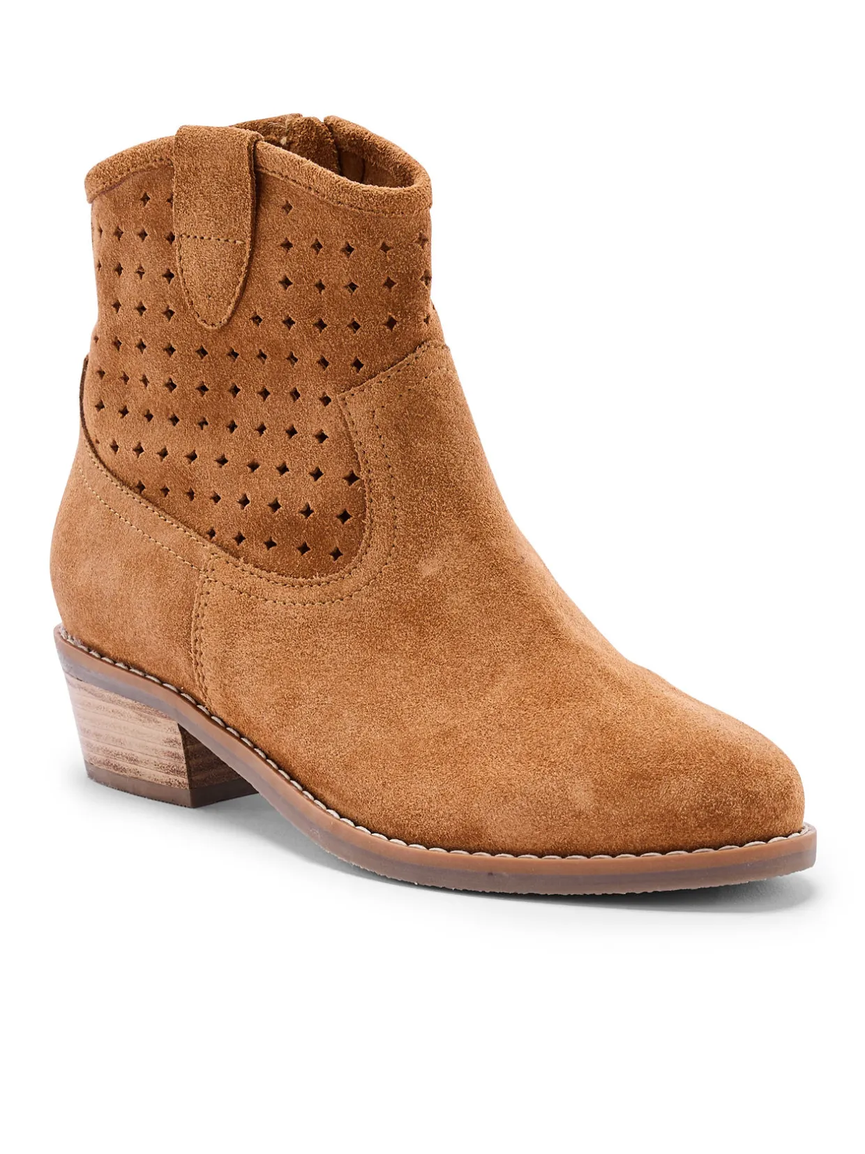 Femme Pédiconfort Boots ajourées cuir velours