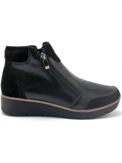 Femme Pédiconfort Boots compensées zippées