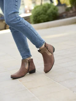 Femme Pédiconfort Boots cuir à aérosemelle® extra larges