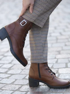 Femme Pédiconfort Boots cuir doublées suédine