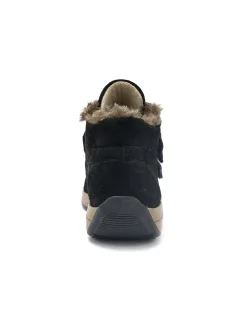 Femme Pédiconfort Boots cuir velours à scratchs