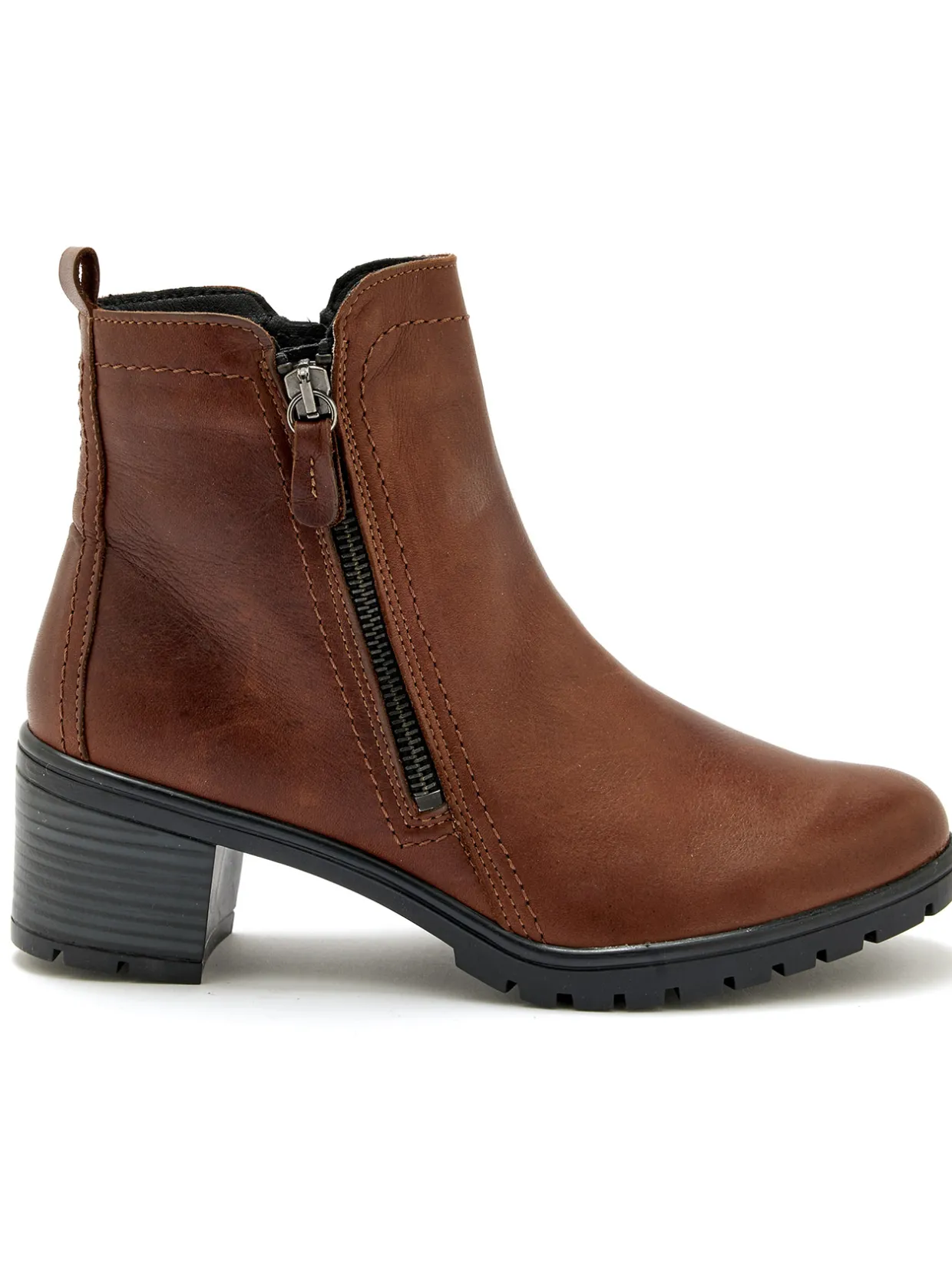 Femme Pédiconfort Boots dessus cuir extra larges