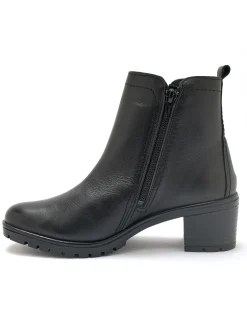 Femme Pédiconfort Boots dessus cuir largeur confort