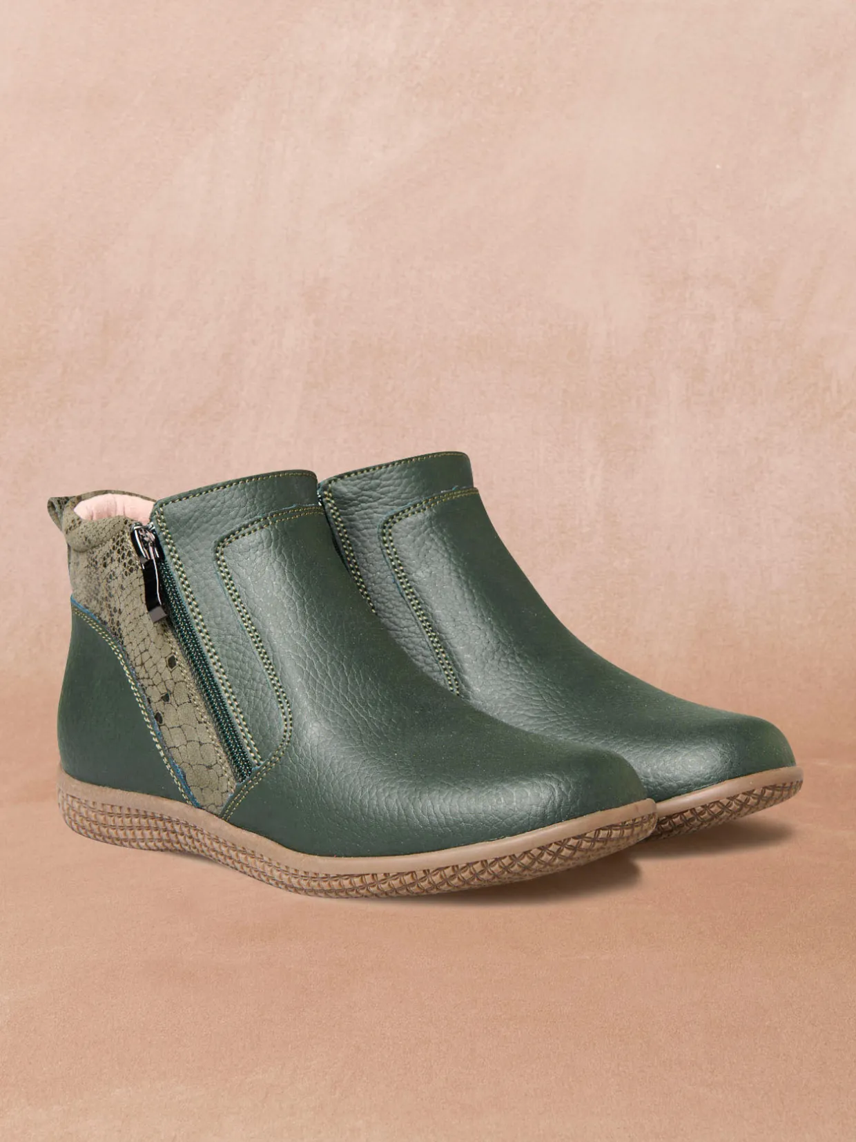 Femme Pédiconfort Boots double zip aérosemelle® amovible