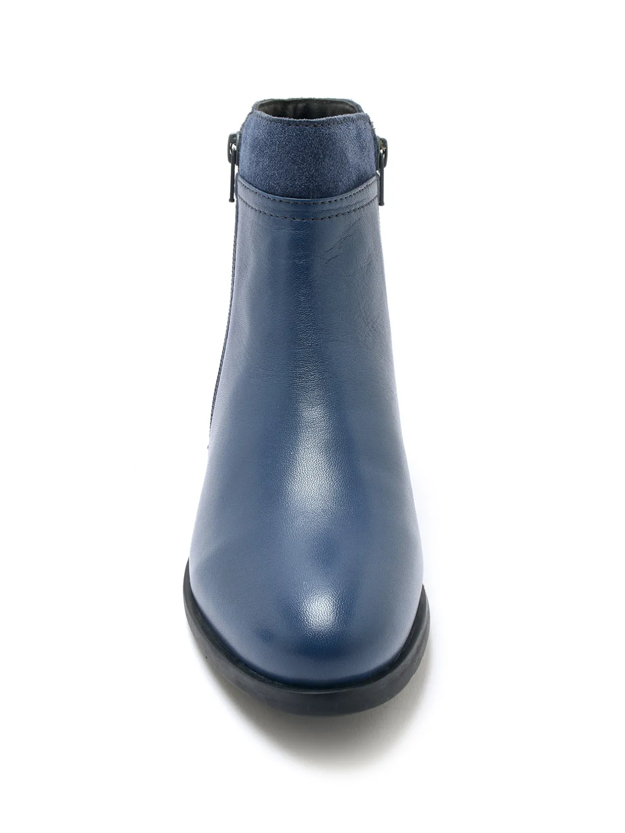 Femme Pédiconfort Boots en cuir double zip