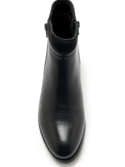 Femme Pédiconfort Boots en cuir double zip