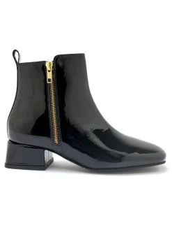 Femme Pédiconfort Boots en cuir verni