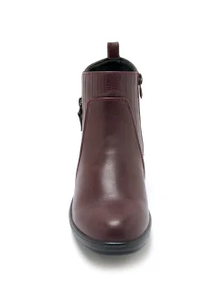 Femme Pédiconfort Boots fourrées compensées double zip
