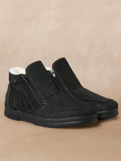 Homme Pédiconfort Boots fourrées double zip
