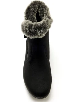 Femme Pédiconfort Boots fourrées zippées