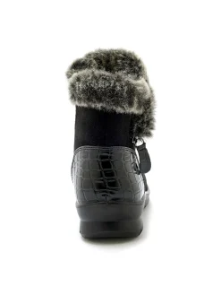 Femme Pédiconfort Boots fourrées zippées