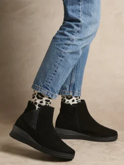 Femme Pédiconfort Boots élastiquées et zippées