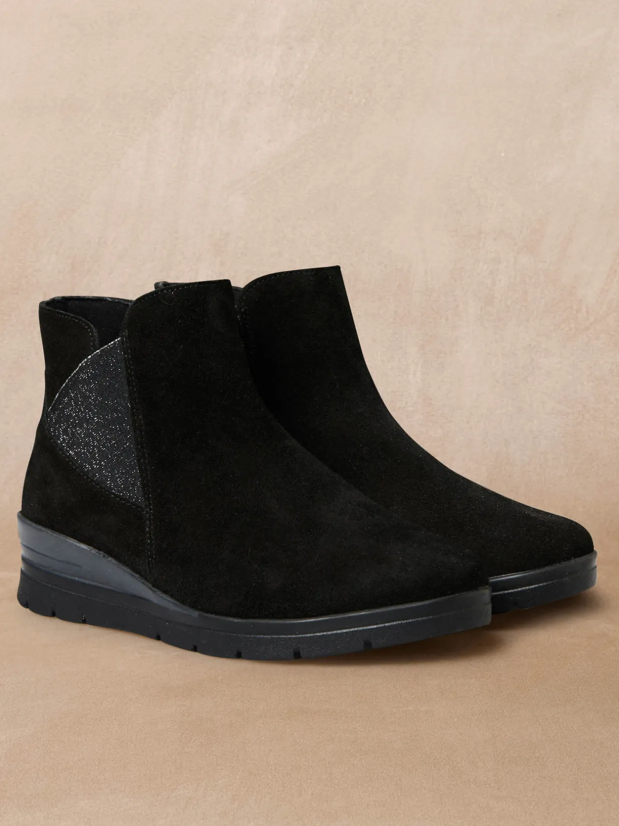 Femme Pédiconfort Boots élastiquées et zippées