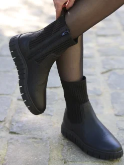 Femme Pédiconfort Boots élastiquées semelle épaisse