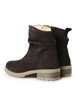 Femme Pédiconfort Boots molletonnées effet plissé