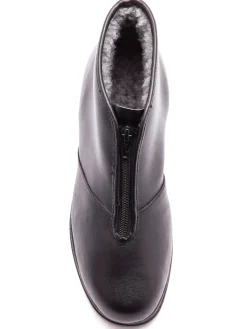 Homme Pédiconfort Bottillons fourrés à zip largeur confort