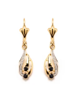 Femme Daxon Boucles d'oreilles saphirs véritables