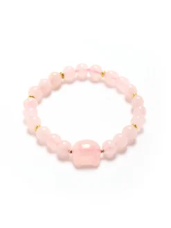 Femme Daxon Bracelet chat et perles quartz
