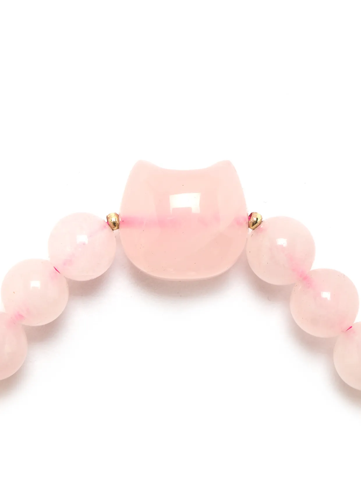 Femme Daxon Bracelet chat et perles quartz