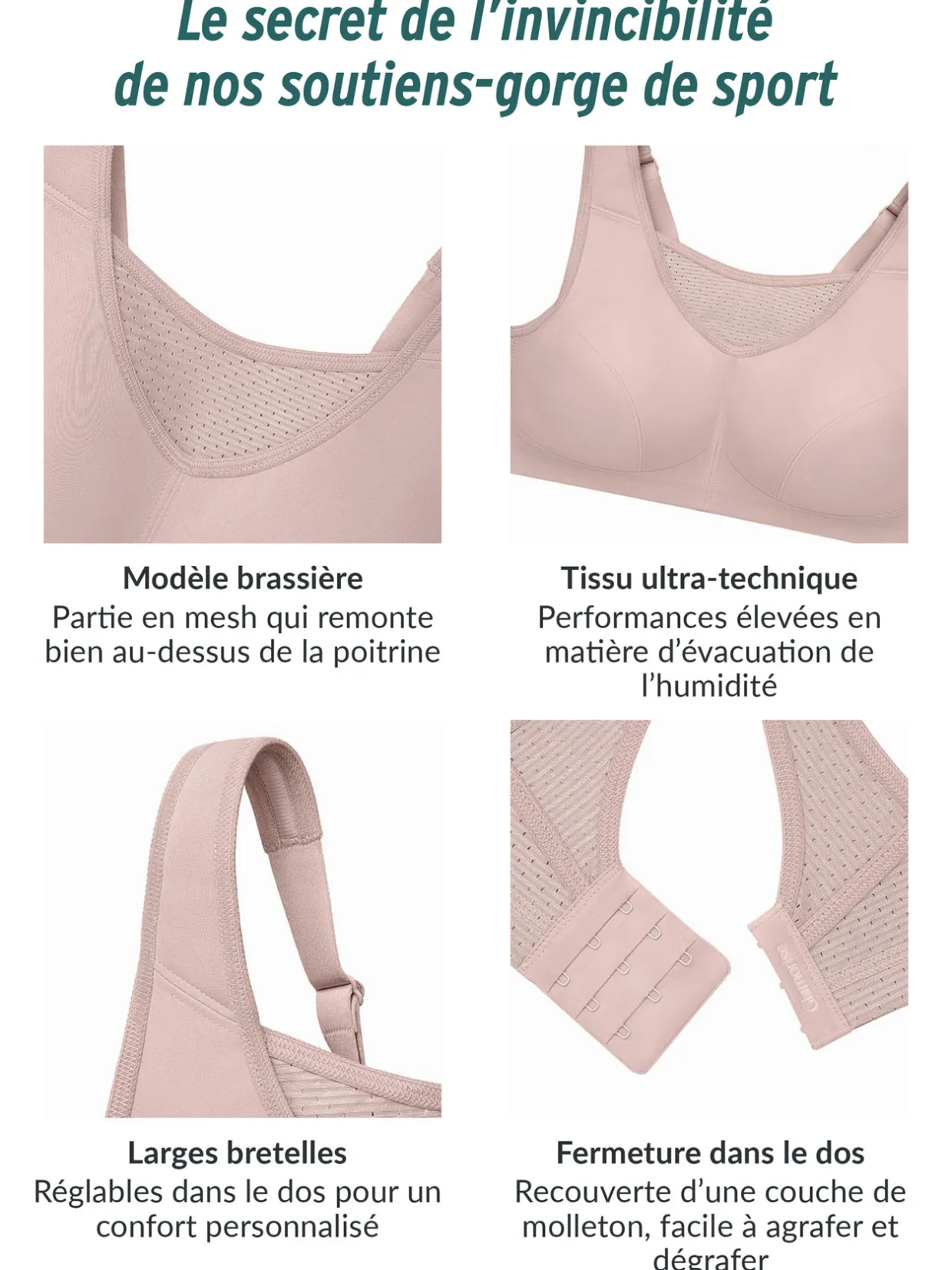 Glamorise Brassière de sport Elite