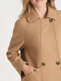 Femme Daxon Caban 50% laine large col