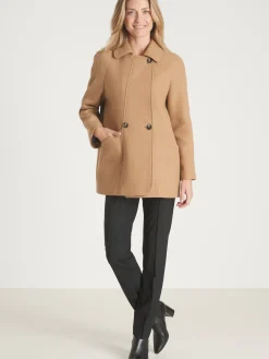 Femme Daxon Caban 50% laine large col
