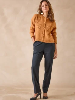 Femme Daxon Cardigan avec alpaga et laine