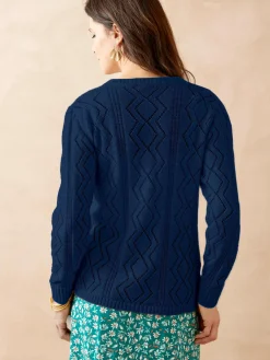 Femme Daxon Cardigan en maille fantaisie