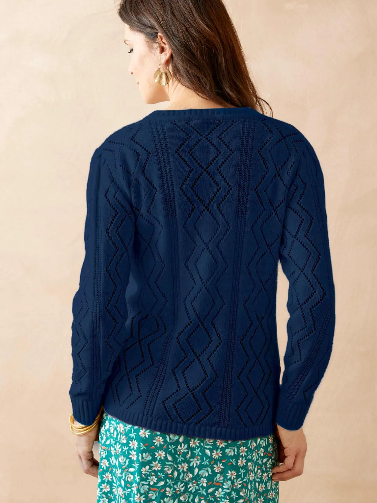 Femme Daxon Cardigan en maille fantaisie
