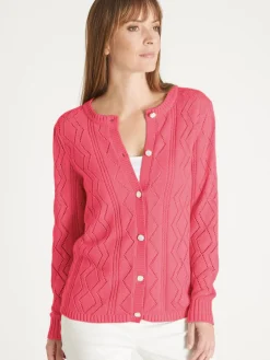 Femme Daxon Cardigan en maille fantaisie
