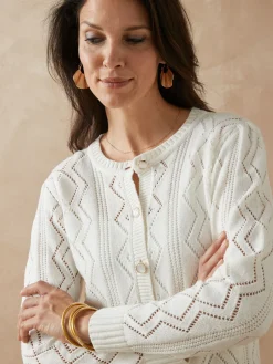 Femme Daxon Cardigan en maille fantaisie