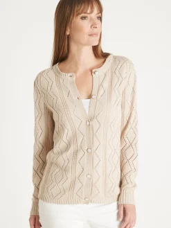 Femme Daxon Cardigan en maille fantaisie