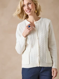 Femme Daxon Cardigan en maille torsadée