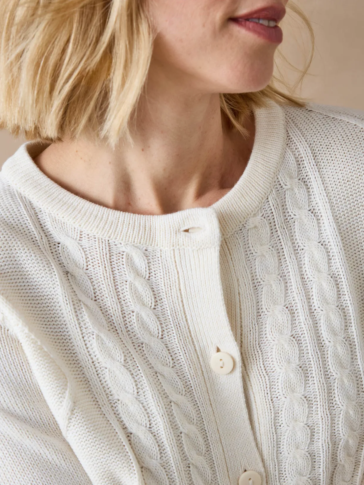 Femme Daxon Cardigan en maille torsadée