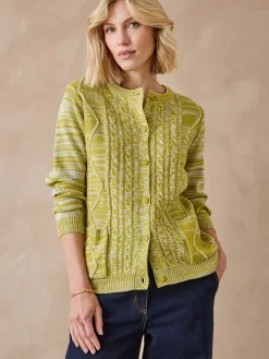 Femme Daxon Cardigan en maille torsadée