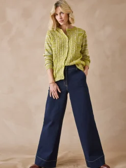 Femme Daxon Cardigan en maille torsadée