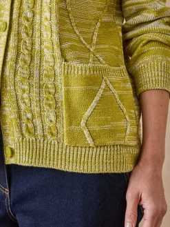 Femme Daxon Cardigan en maille torsadée