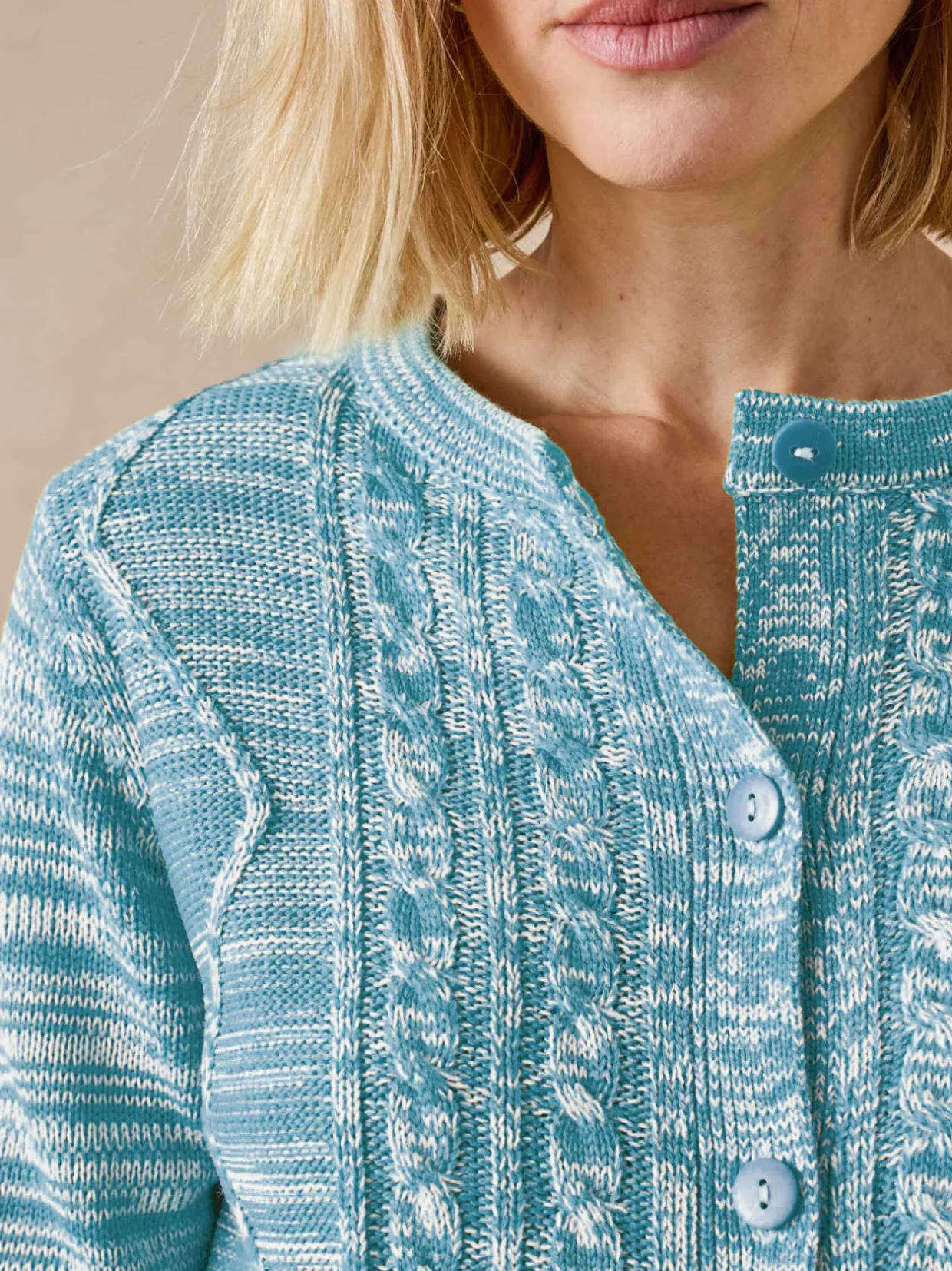Femme Daxon Cardigan en maille torsadée