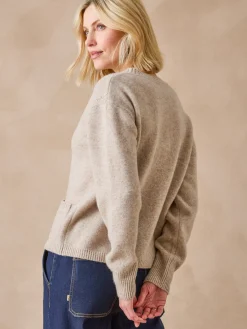 Femme Daxon Cardigan en pure laine