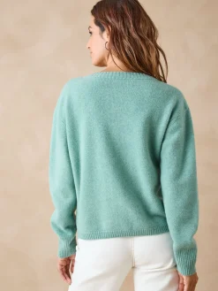 Femme Daxon Cardigan en pure laine