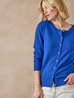 Femme Daxon Cardigan élégant boutons-bijoux