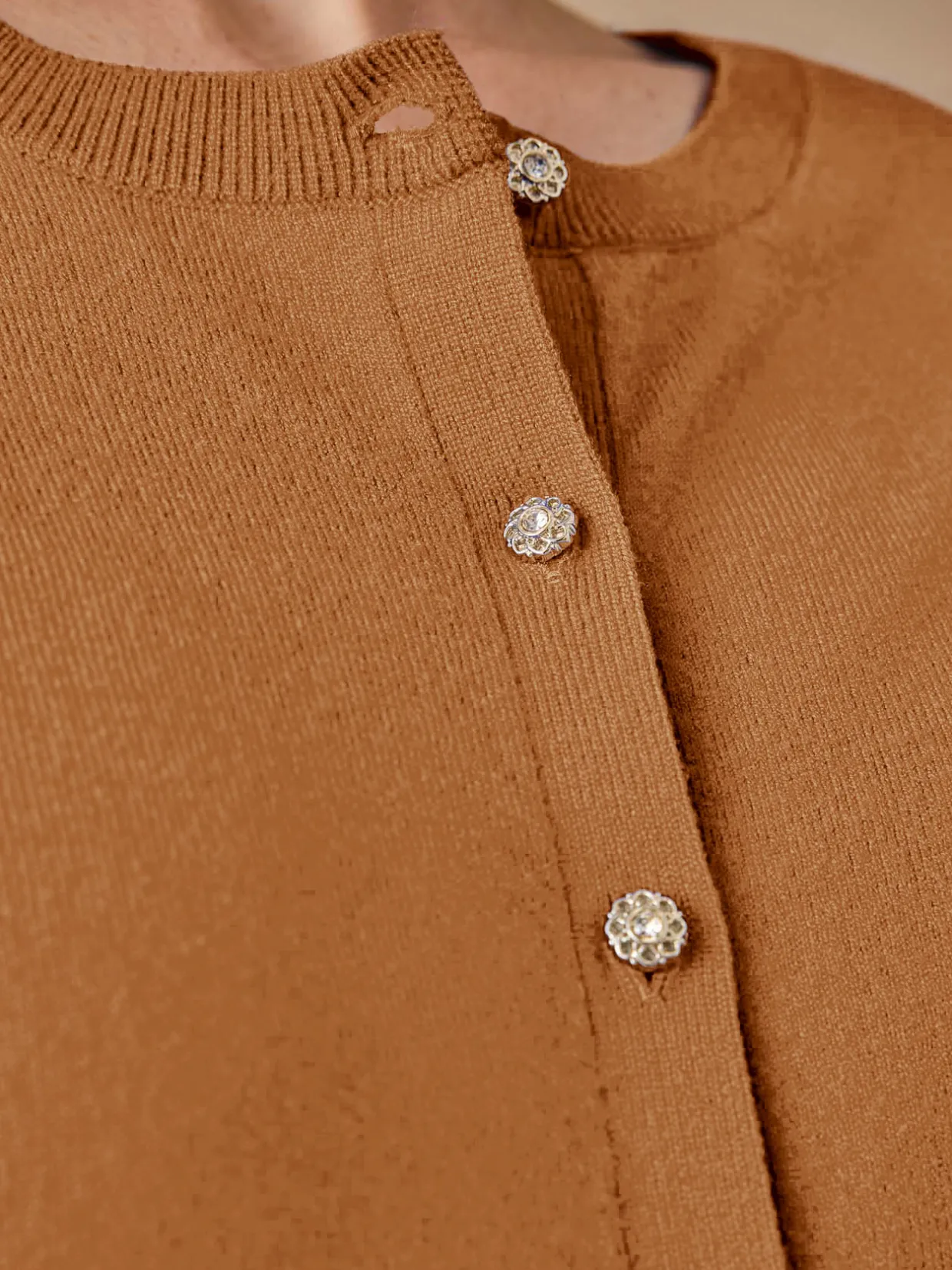 Femme Daxon Cardigan élégant boutons-bijoux