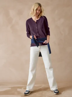 Femme Daxon Cardigan élégant boutons-bijoux