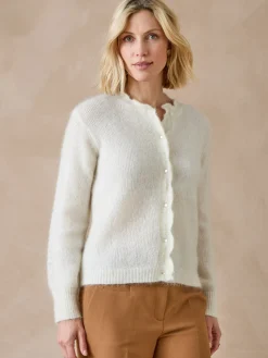 Femme Daxon Cardigan points fantaisie ajourés