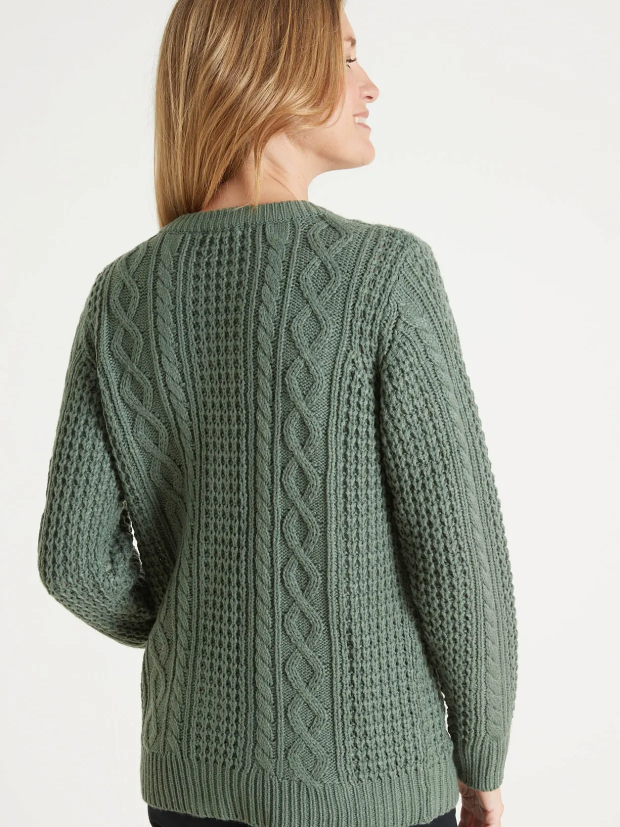 Femme Daxon Cardigan torsadé col rond